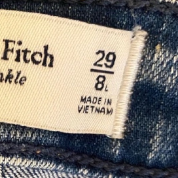 Abercrombie & Fitch The Super Skinny Ankle Mid-Rise Jeans 
Size 29/ 8 - Picture 10 of 12